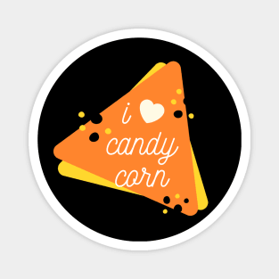 I Love Candy Corn - Funny Halloween 2020 (Black) Magnet